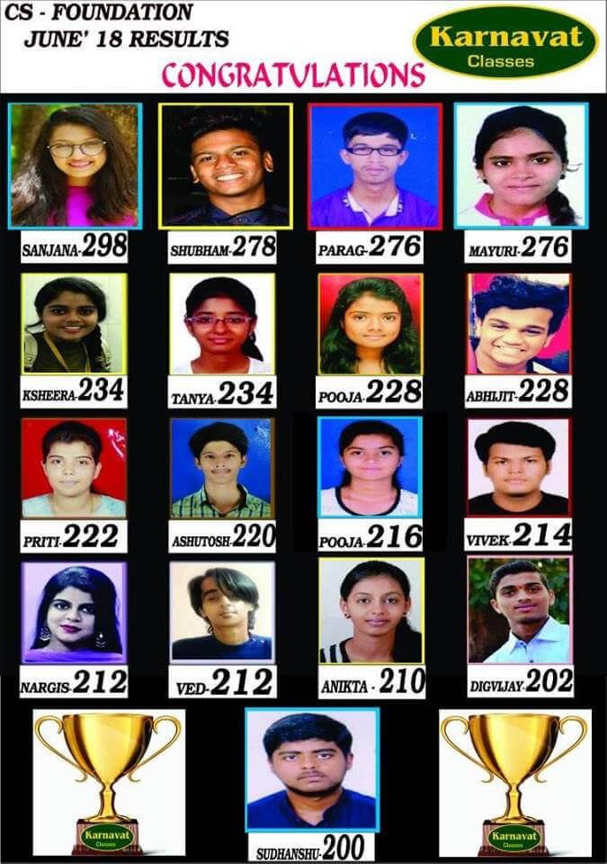 OUR CS-FOUNDATION TOPPERS
