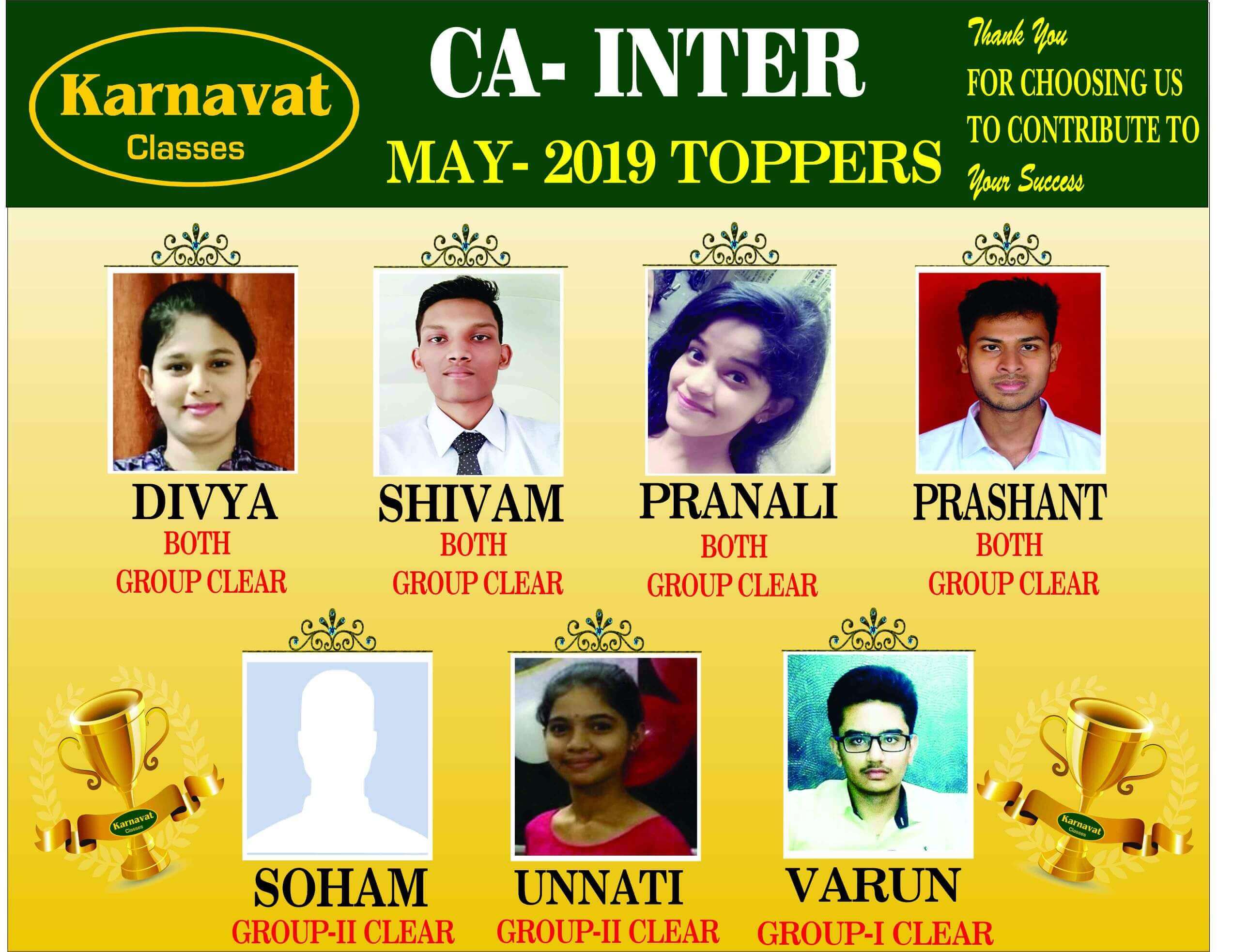OUR CS-INTER TOPPERS
